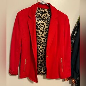 Bright red jacket